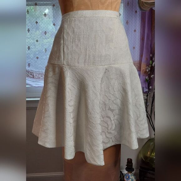 NWT J CREW Collection Raffia Shells Skirt  Size 10 - Picture 1 of 8